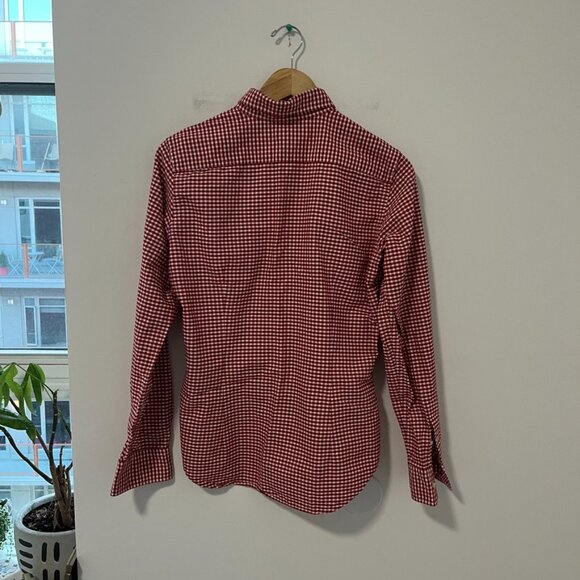 Ralph Lauren Red Checkered Button Down Shirt - Picture 6 of 6